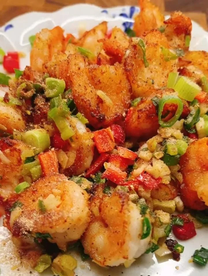 Garlic Shrimp with Roasted Vegetables