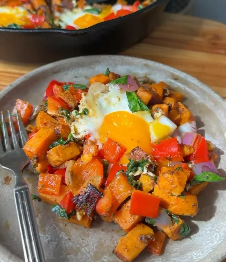 Sweet Potato and Turkey Sausage Hash