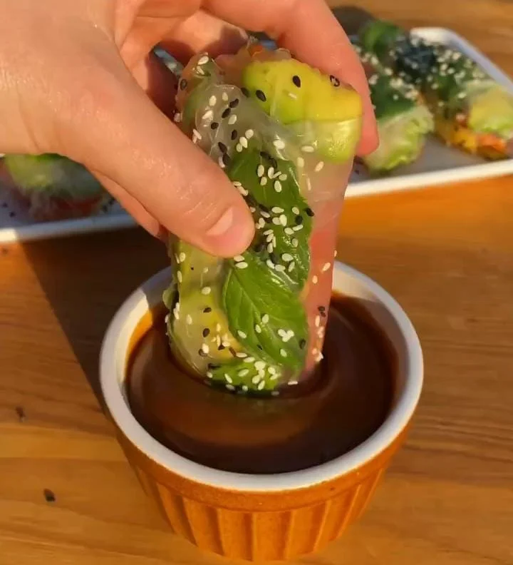 Crispy Rice Paper Spring Rolls