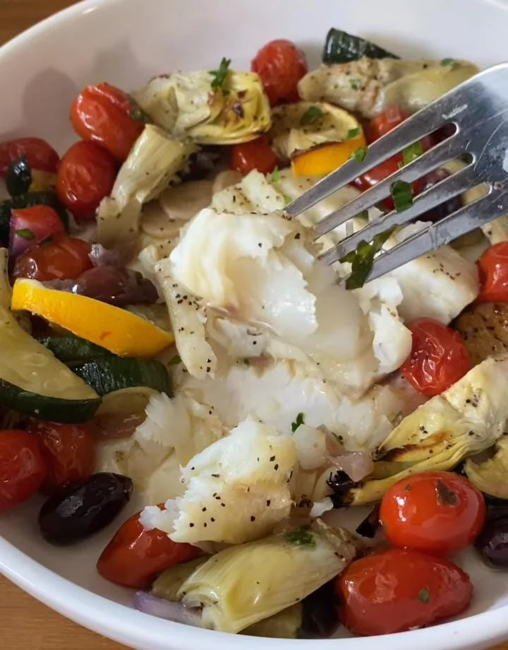 Low Histamine Cod with Steamed Vegetables
