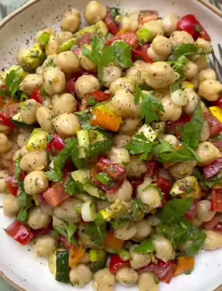 Roasted Chickpea and Vegetable Salad