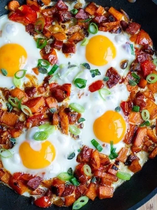 Sweet Potato and Egg Breakfast Skillet