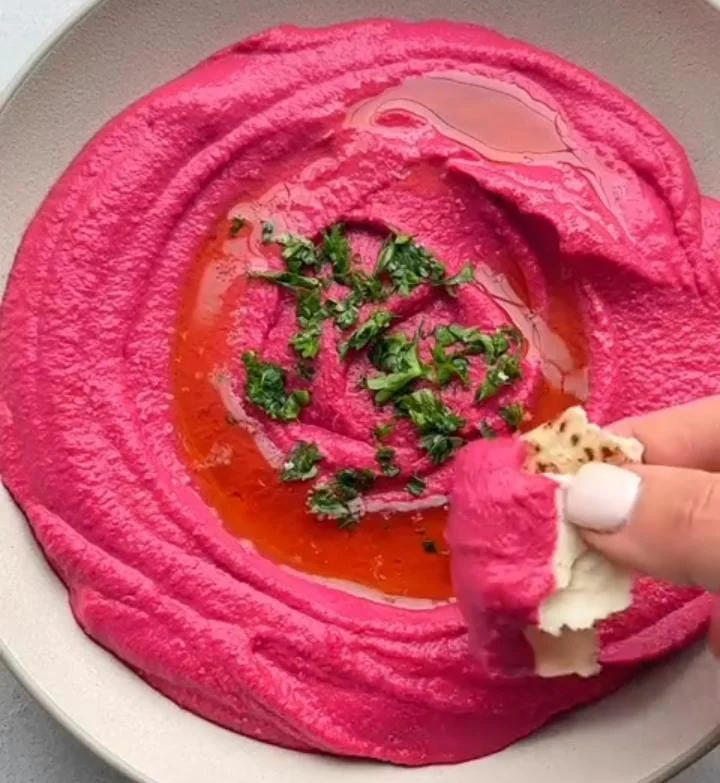 Creamy Beet Hummus Dip