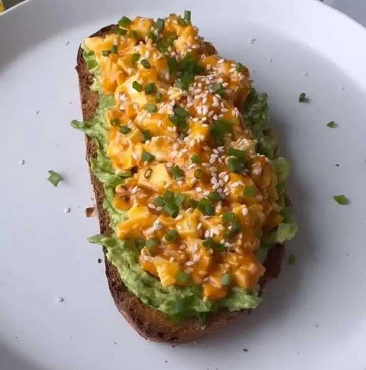 Egg Yolk Avocado Toast Spread