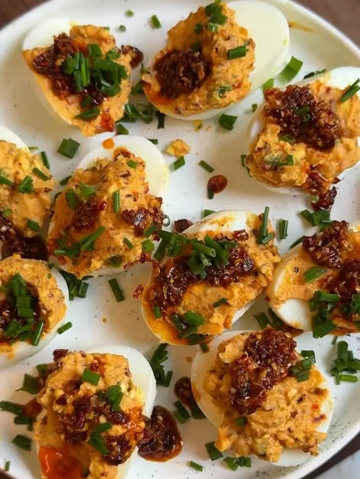 Chili Crisp Eggs