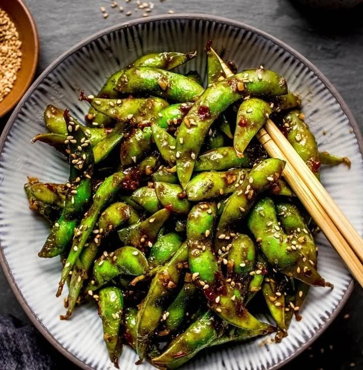 Chili Garlic Spicy Edamame
