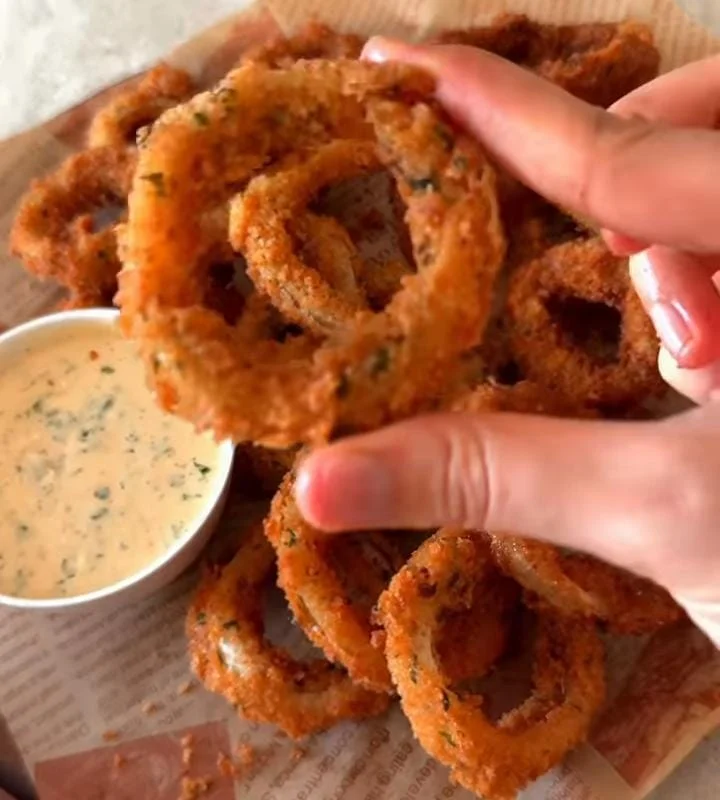 Crispy Baked Onion Rings Onion Recipes 