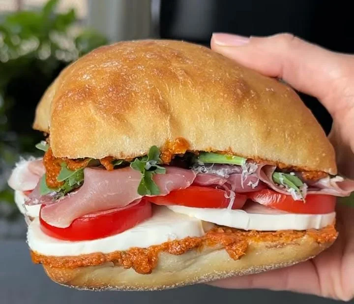 Caprese Sandwich with Pesto