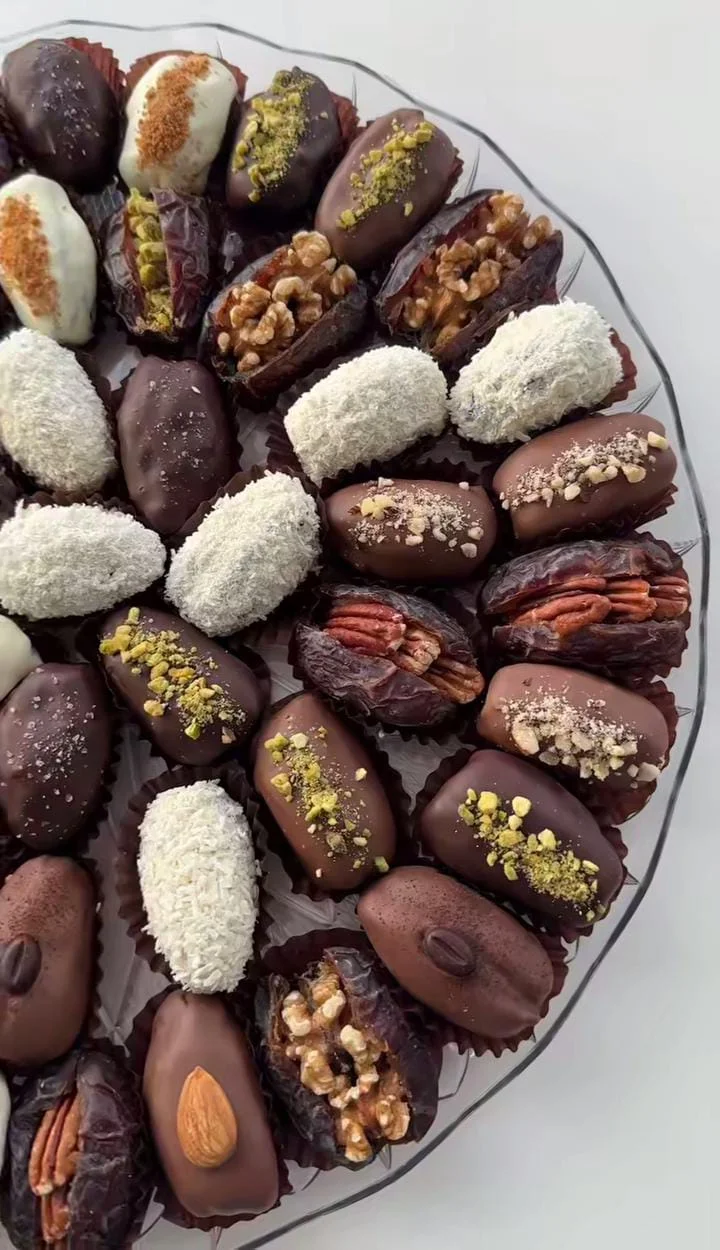 Almond Butter Stuffed Dates