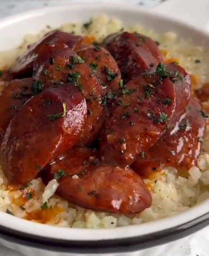 Kielbasa Fried Cauliflower Rice