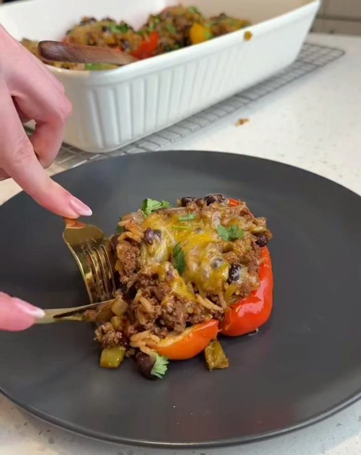 Beef Taco Stuffed Peppers