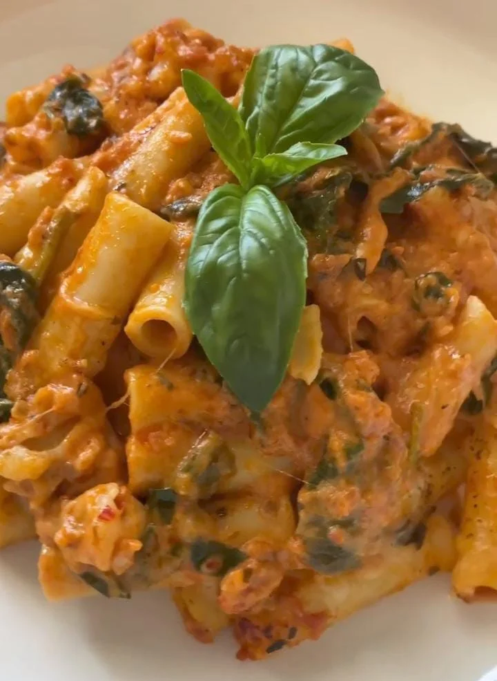 Baked Ziti with Spinach