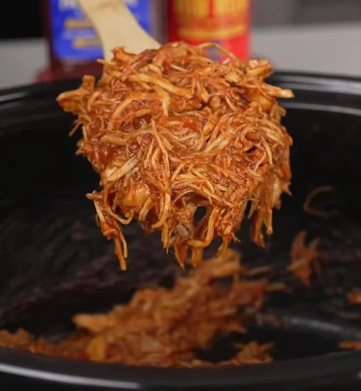 BBQ Pulled Crockpot Chicken