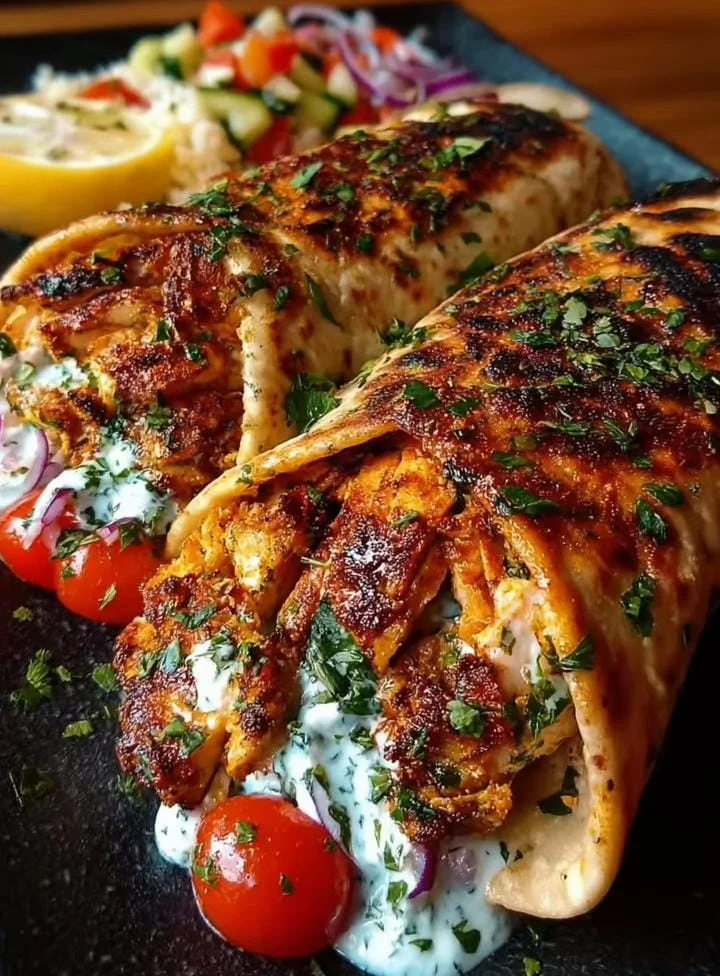 Greek Chicken Wrap