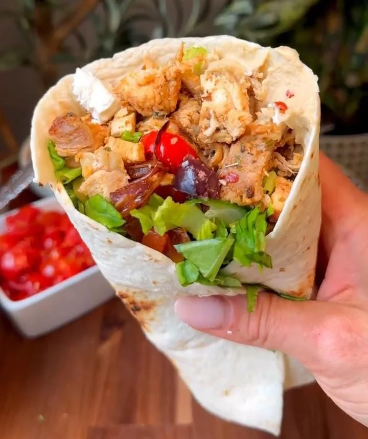 Mediterranean Chicken Wrap