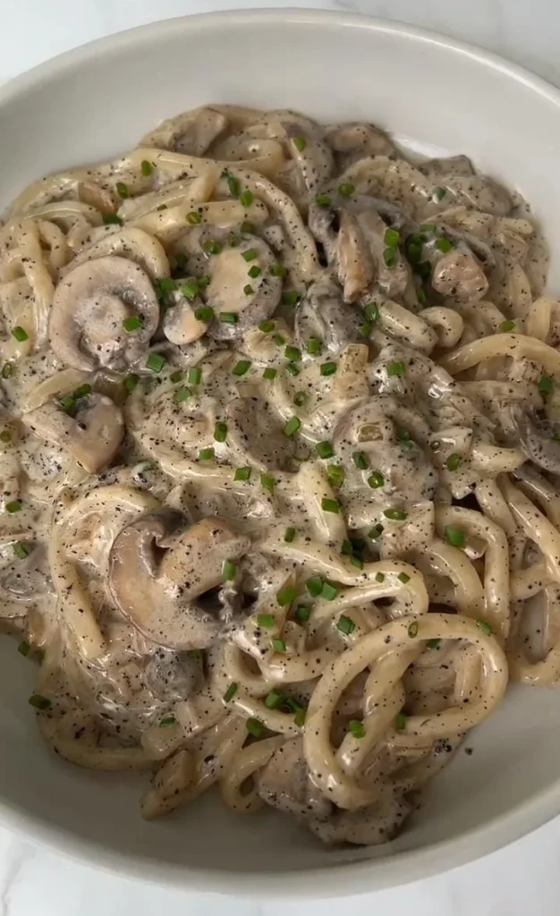 Mushroom Soy Glazed Noodles