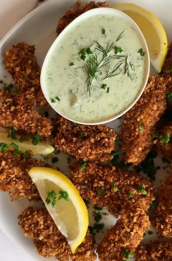 Panko Crusted Halibut