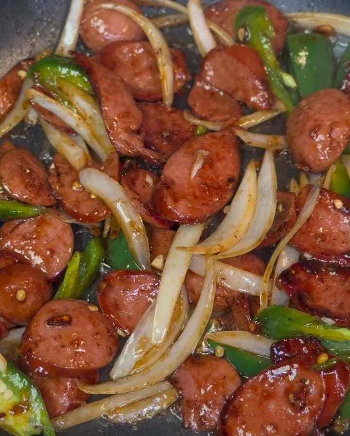 Spicy Sausage with Cabbage Stir-Fry