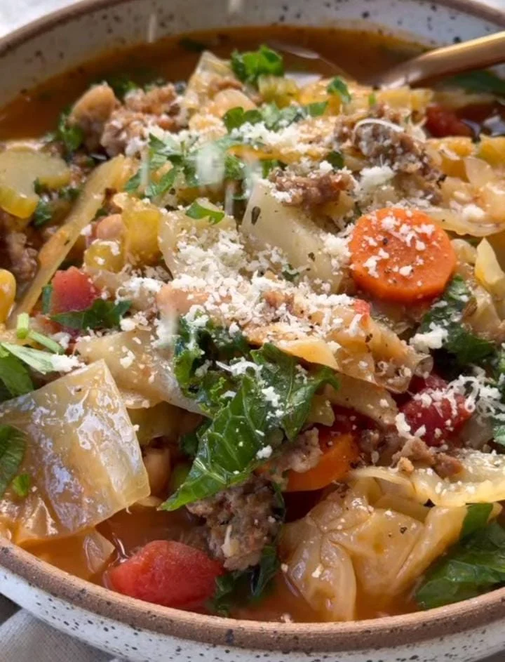 Savory Sausage Cabbage Soup