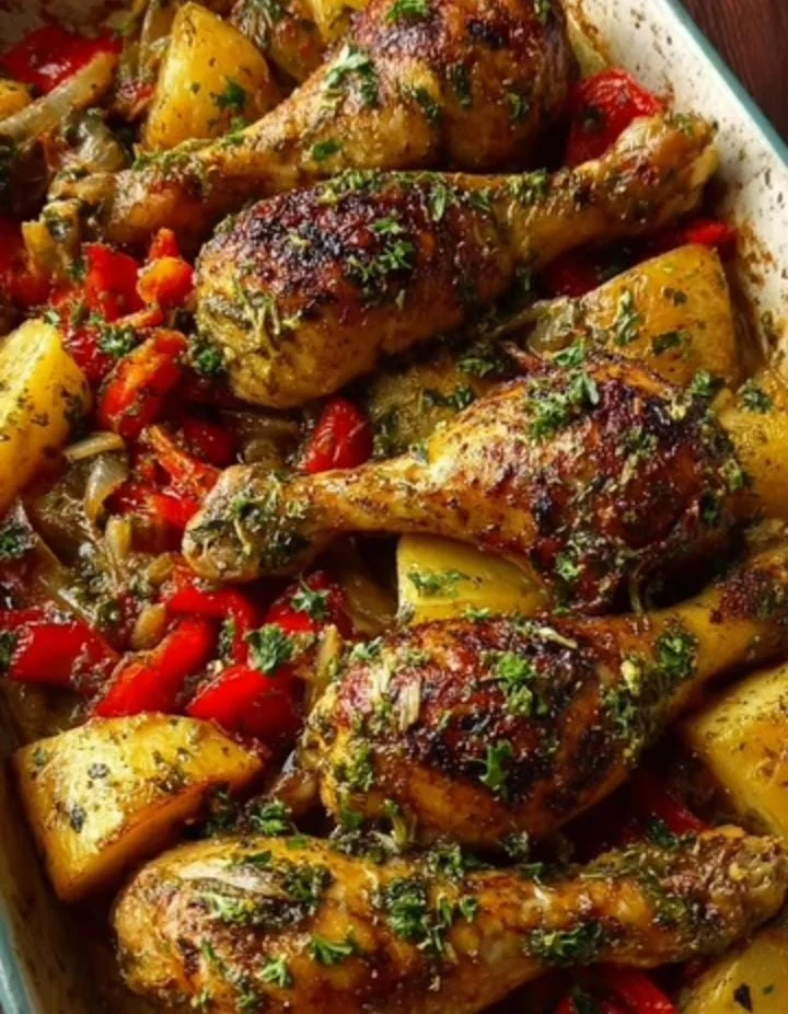 Baked Lemon Herb Chicken & Vegetables