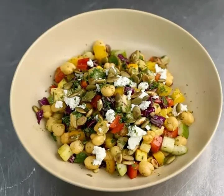 Mediterranean Chickpea Salad Dinner
