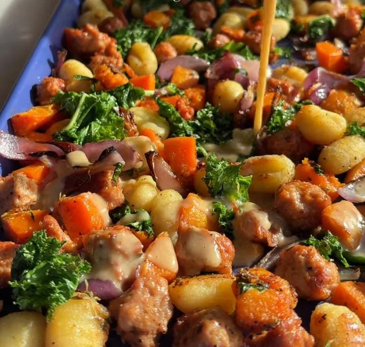 Turkey Sausage & Veggie Sheet Pan Dinner