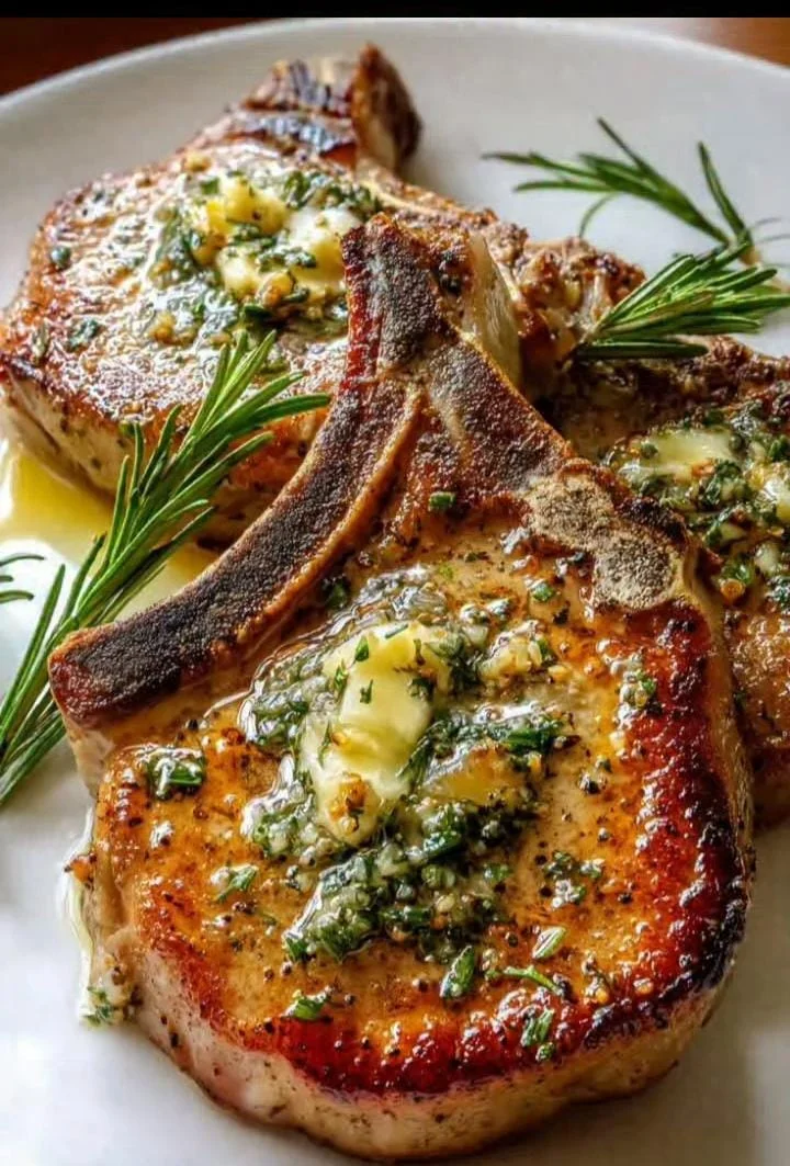 Garlic Herb Skillet Pork Chops