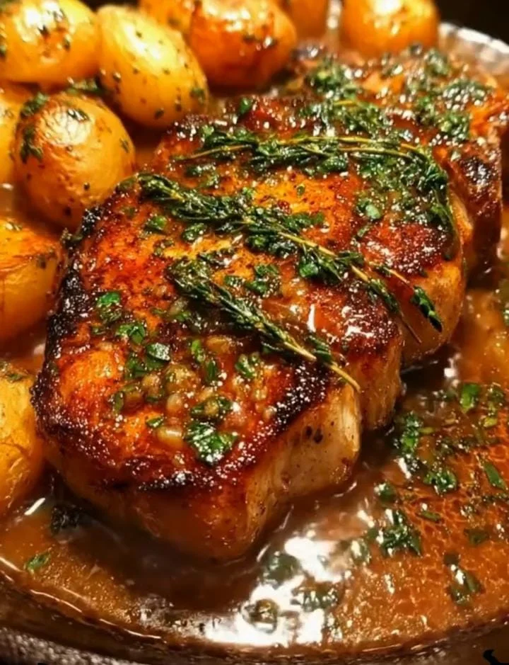 Honey Mustard Oven Pork Chops