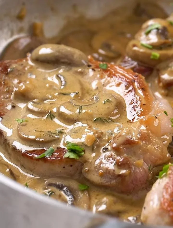 Creamy Mushroom Pork Chops