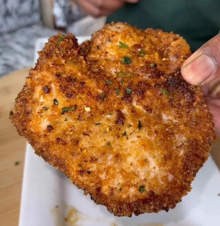 Parmesan Crusted Oven Pork Chops