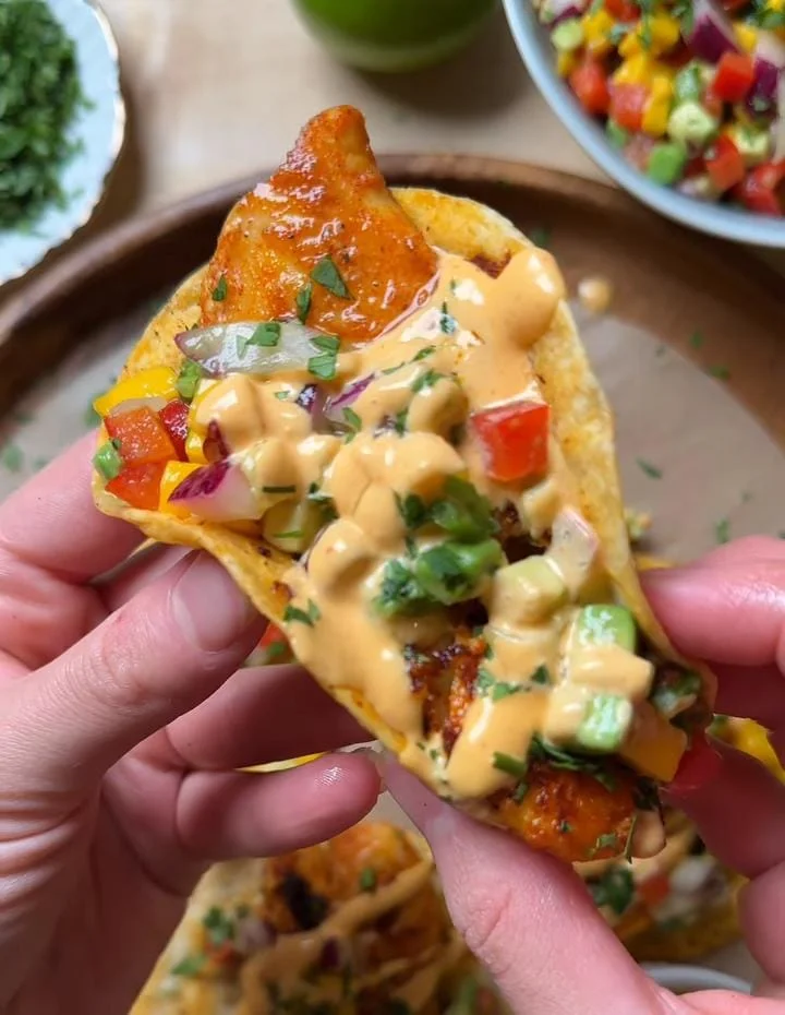 Catfish Tacos with Slaw