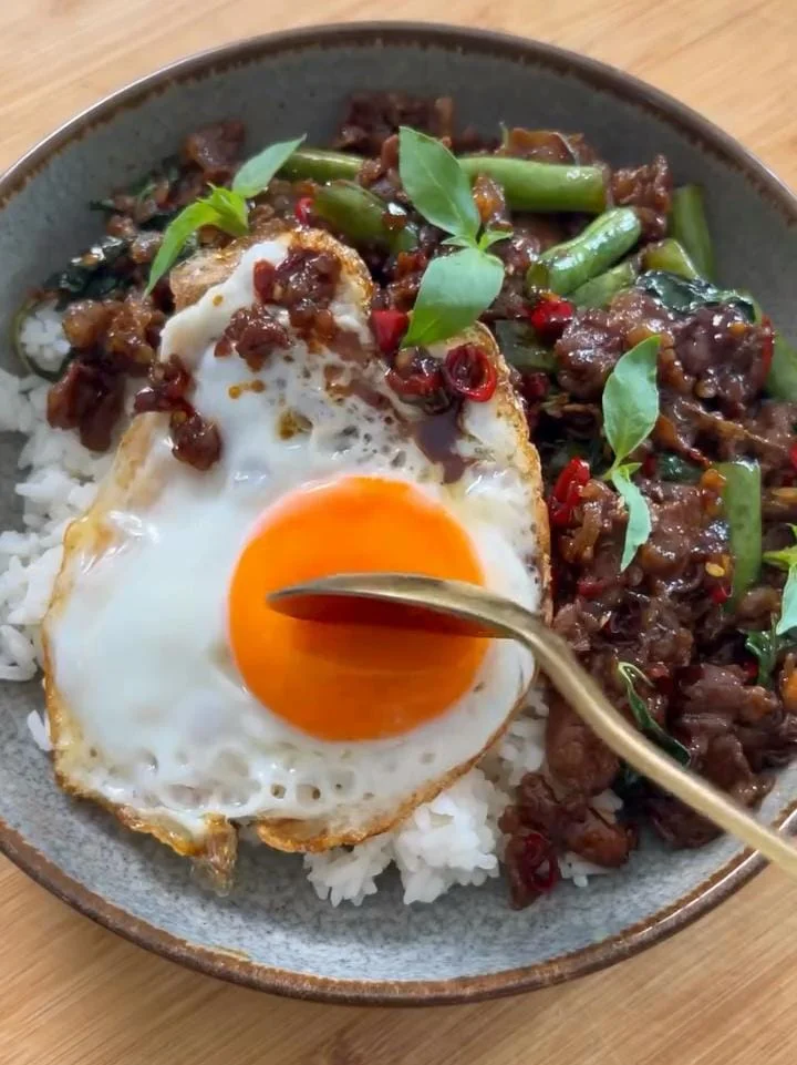 Thai Basil Ground Beef Stir-Fry