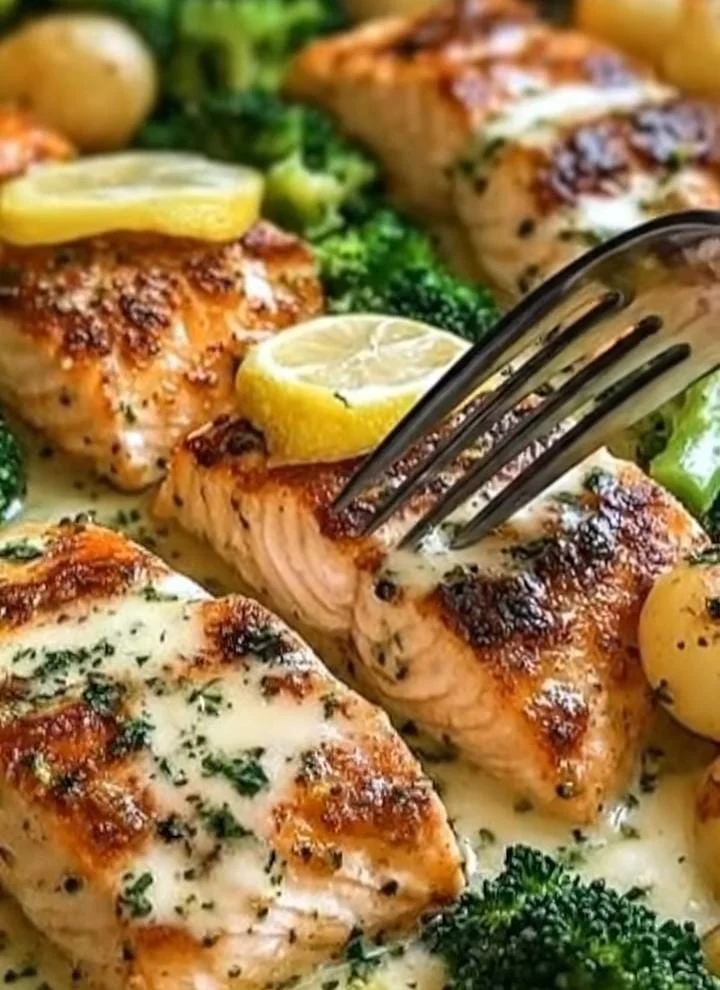 Greek Lemon Garlic Salmon