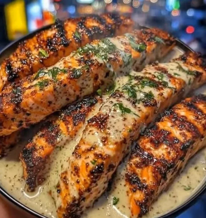  Mediterranean Salmon with Tzatziki Sauce
