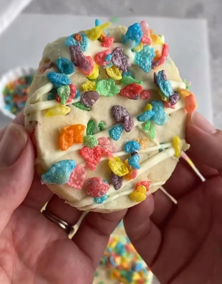 Double Chocolate Fruity Pebbles Cookies