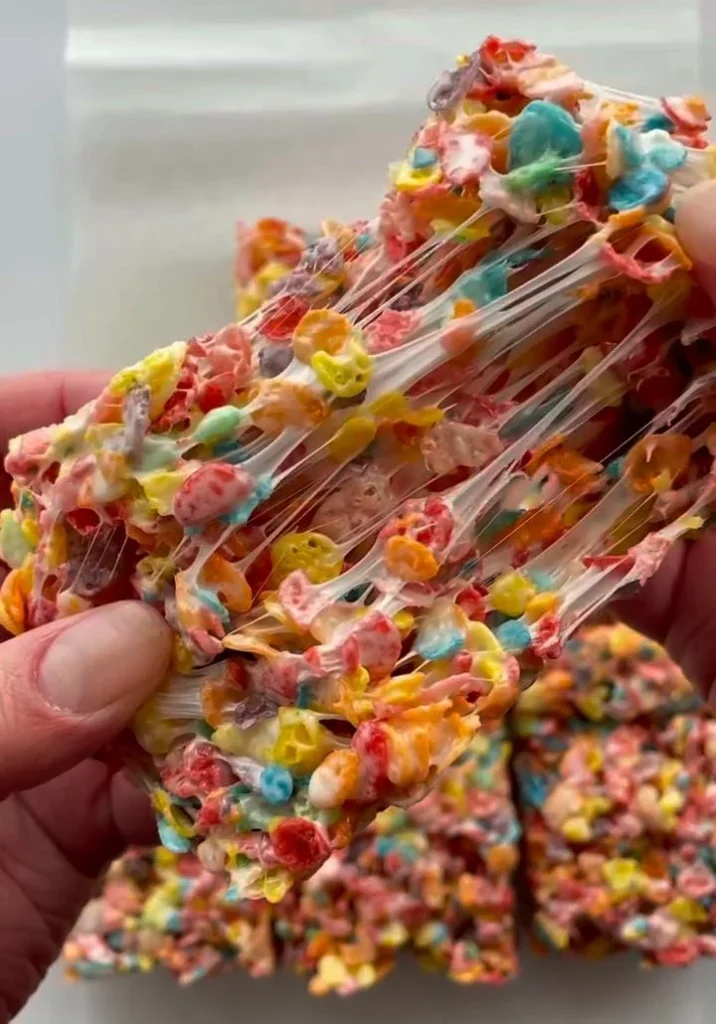 Fruity Pebbles Cookie Bars