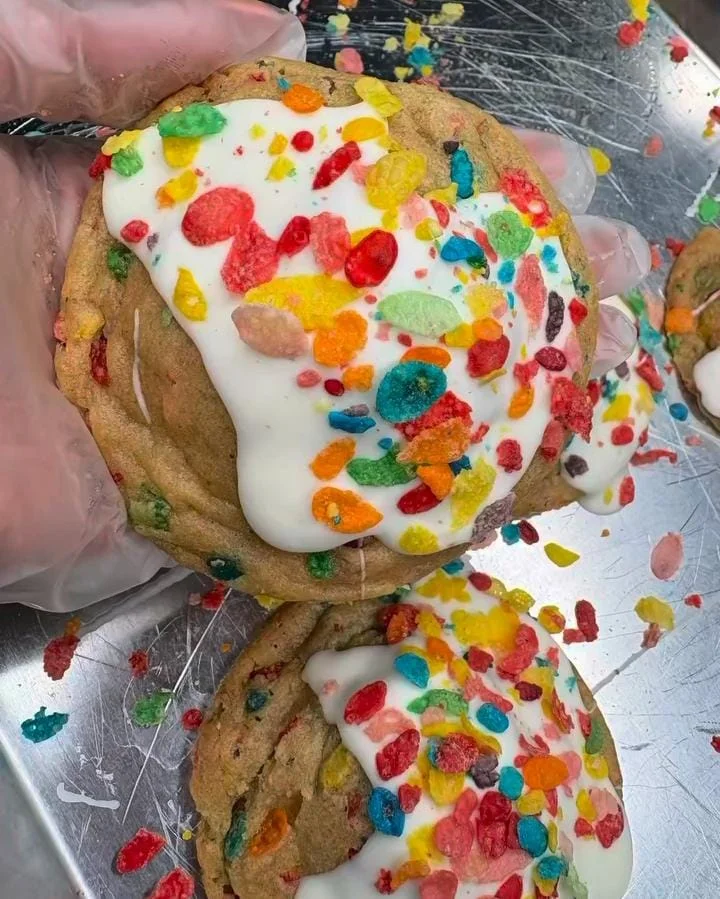 Brown Butter Fruity Pebbles Cookies