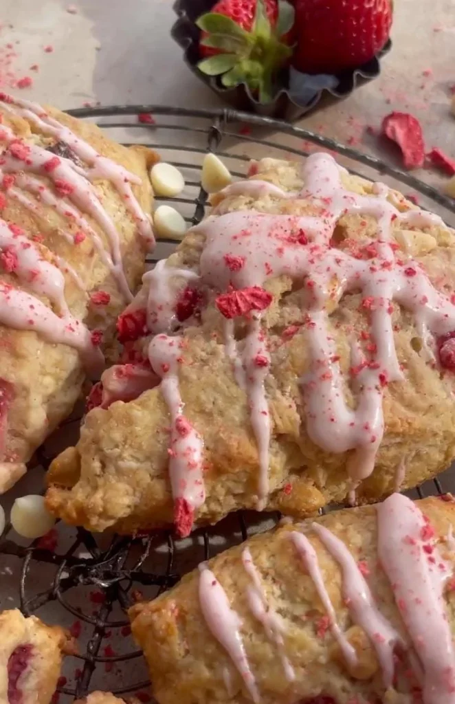 Strawberry Yogurt Bakery Scones