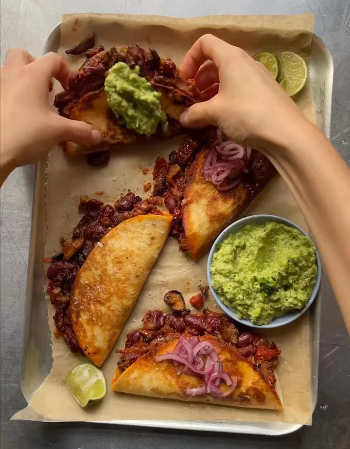 Crispy Black Bean Tacos with Avocado Salsa | Taco Recipes