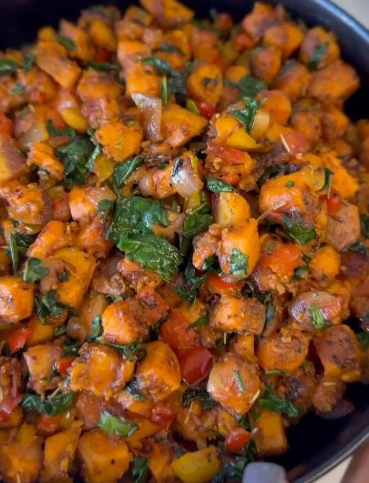 Sweet Potato Breakfast Hash with Black Beans