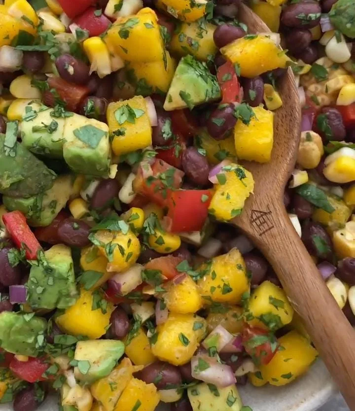Mango Black Bean Quinoa Bowl
