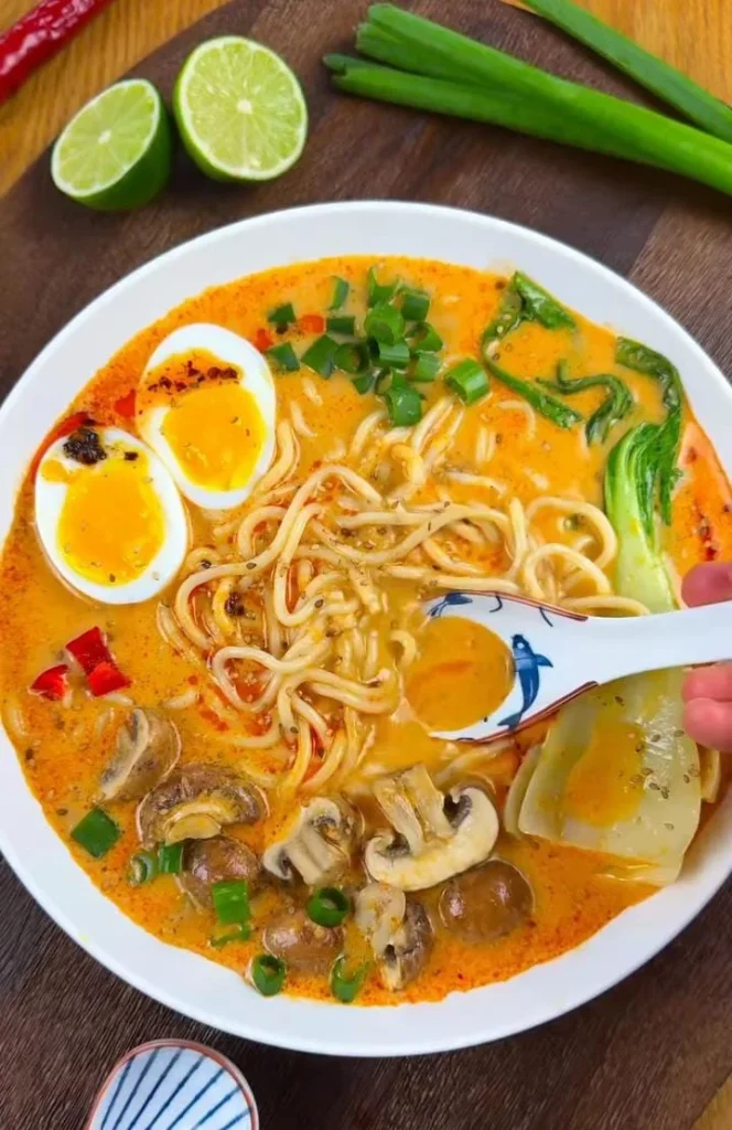 Creamy Miso Mushroom Ramen Bowl