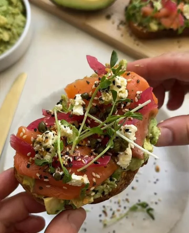Avocado & Smoked Salmon Open Sandwich