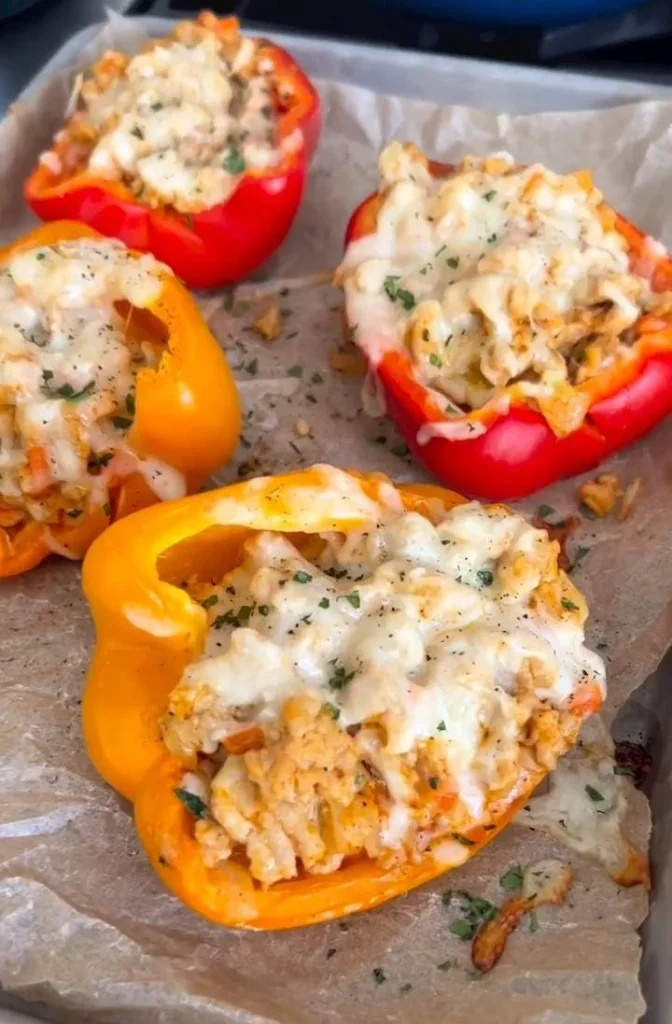 Ground Chicken Stuffed Peppers