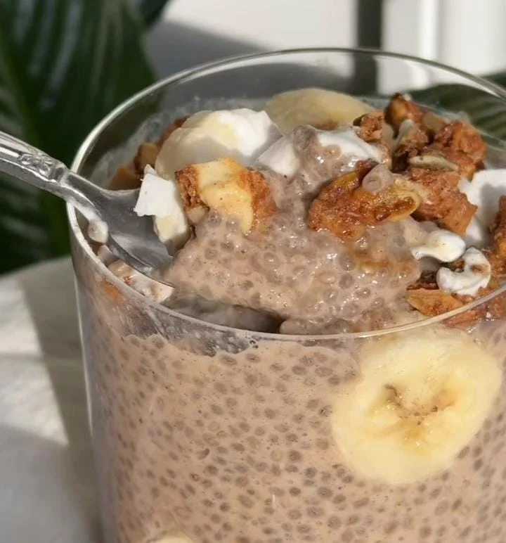 Banana Chia Pudding Parfait
