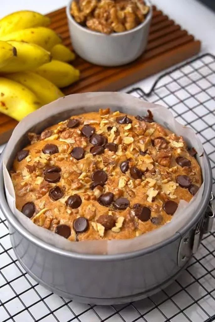 Banana Walnut Snack Cake