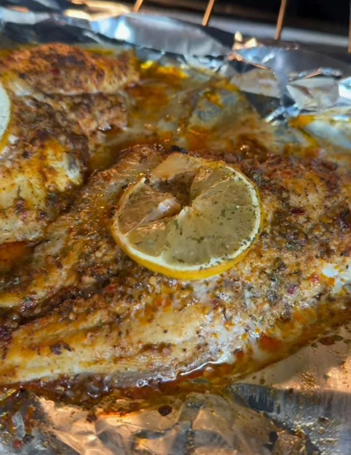 Lemon Garlic Baked Catfish