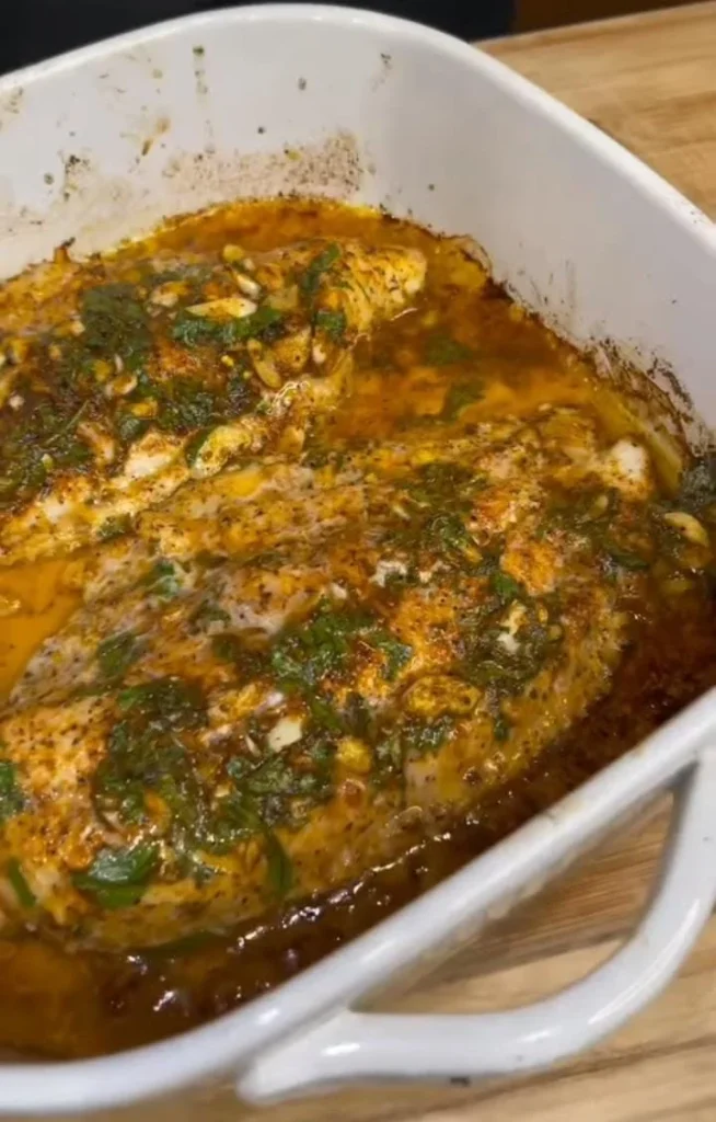 Herb Butter Baked Catfish