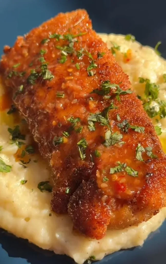 Garlic Parmesan Crusted Baked Catfish