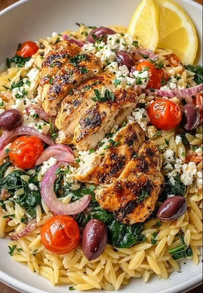 Mediterranean Chicken Orzo
